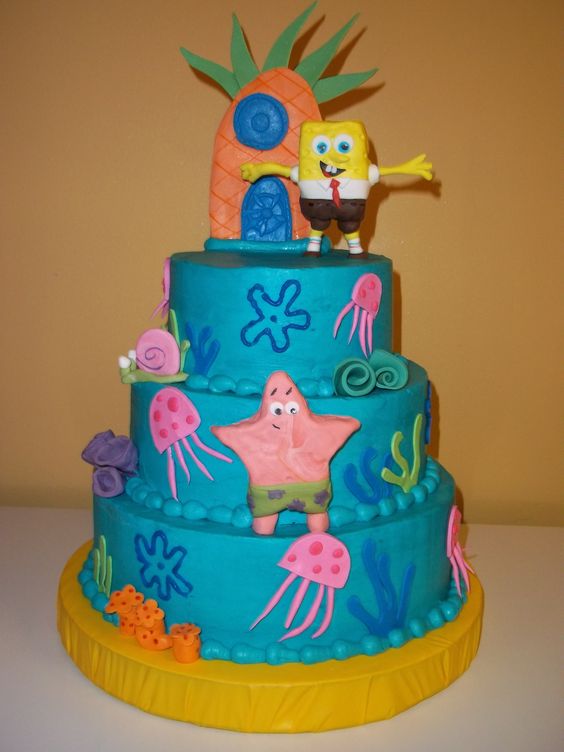 Spongebob Birthday Cake | Ideas for Logan Xander