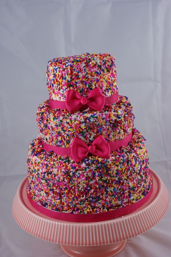 8 Photos of Girls Birthday Cakes Sprinkles