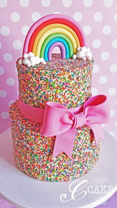 Sprinkle Rainbow Unicorn Birthday Cake