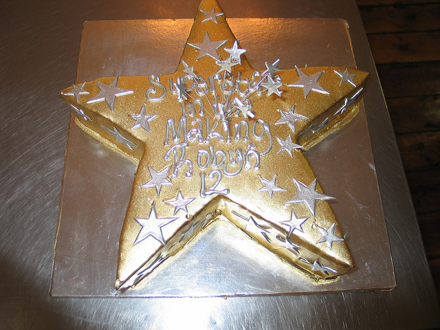 Star-Shaped Chocolate Cake