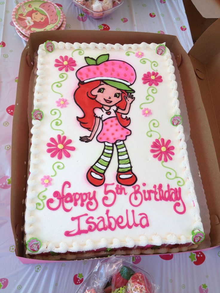 Strawberry Shortcake Birthday Cake