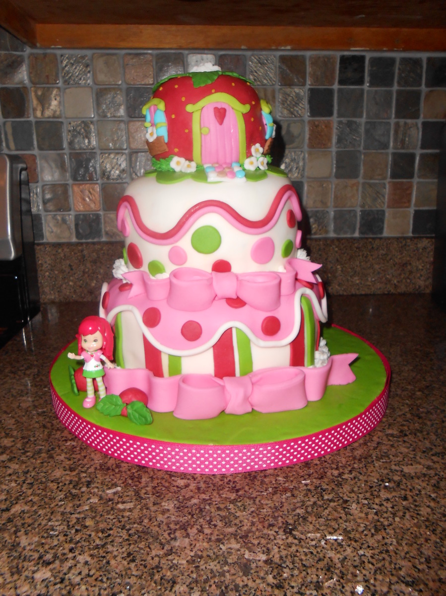 Strawberry Shortcake Birthday Cake