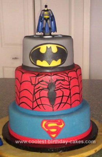 Superhero Birthday Cake