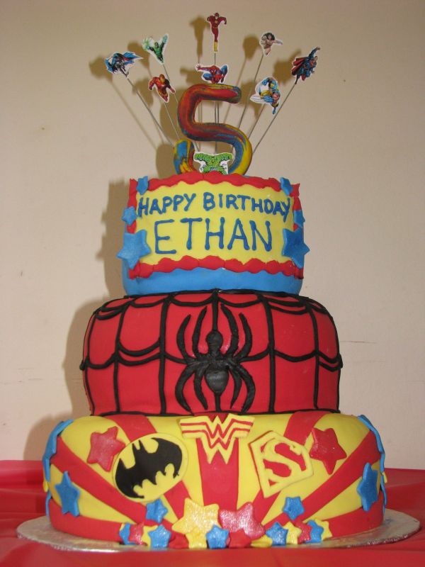 Superhero Birthday Cake