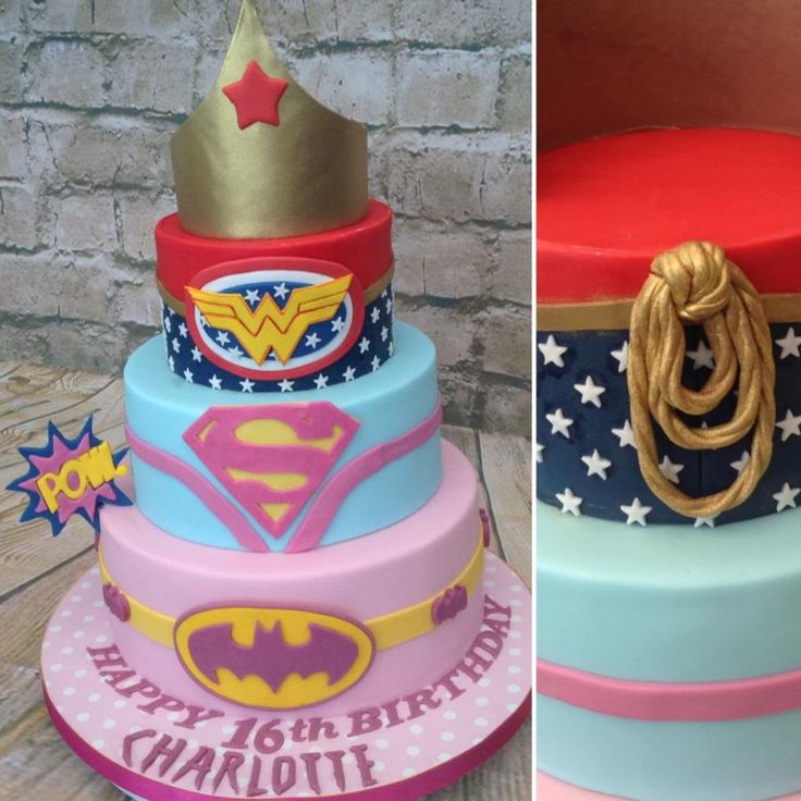 Superhero Birthday Cake