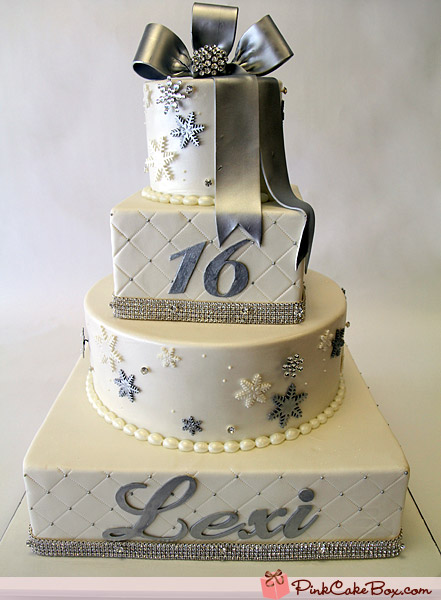 Sweet 16 Snowflake Cake