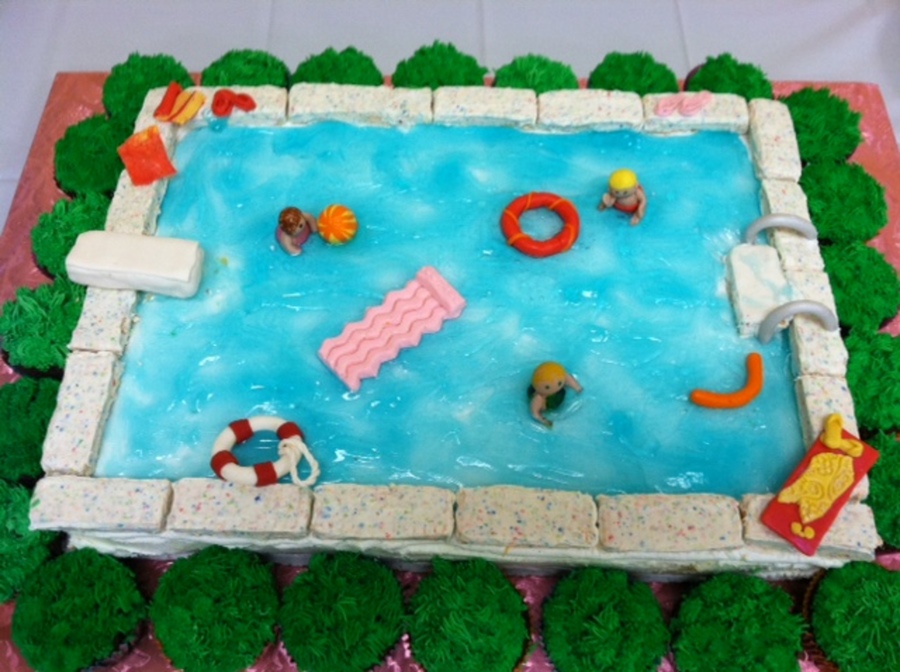 Swimming Pool Cake