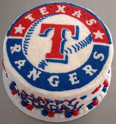 Texas Ranger Happy Birthday Cake