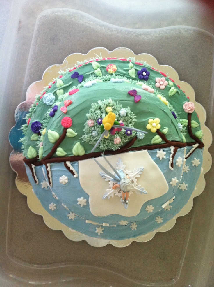 Tinkerbell and Periwinkle Cake