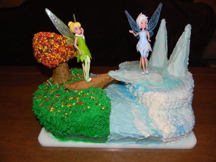 Tinkerbell and Periwinkle Cake