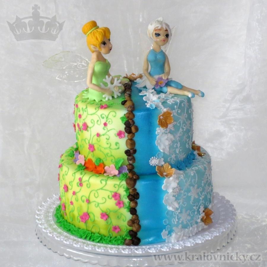 Tinkerbell and Periwinkle Cake