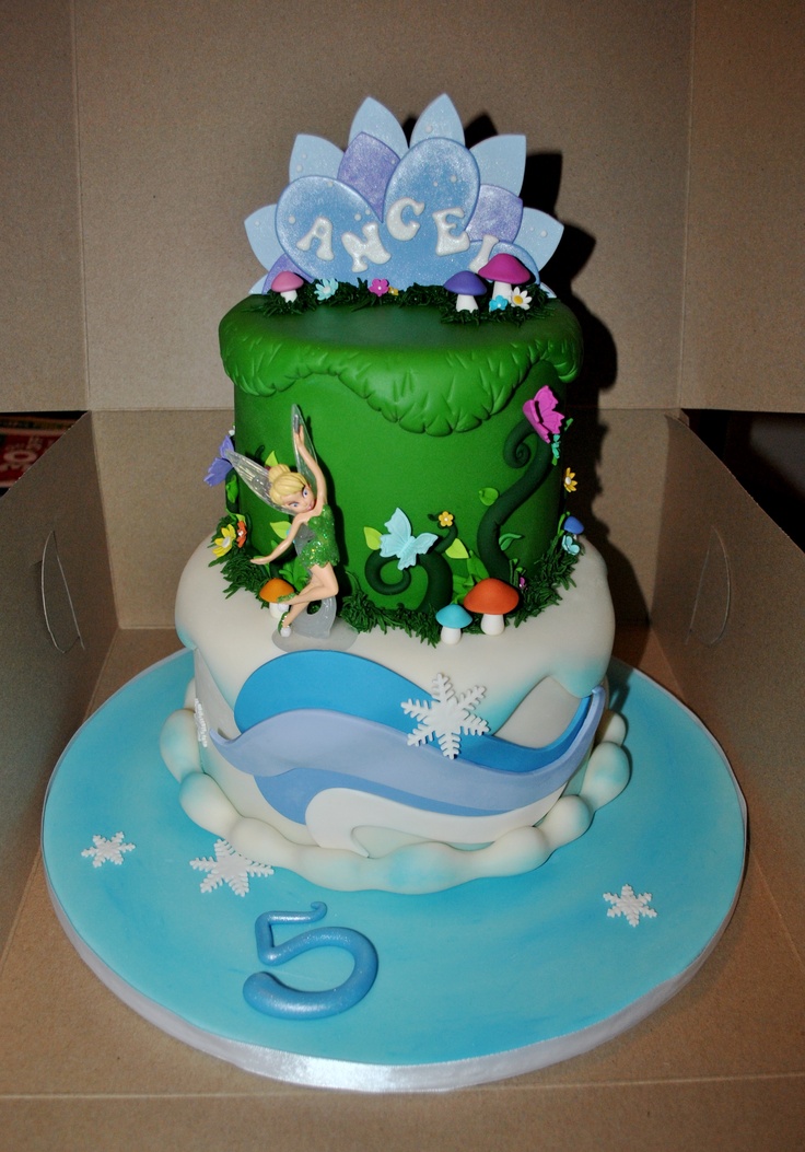 Tinkerbell and Periwinkle Cake