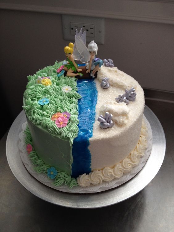 Tinkerbell and Periwinkle Cake