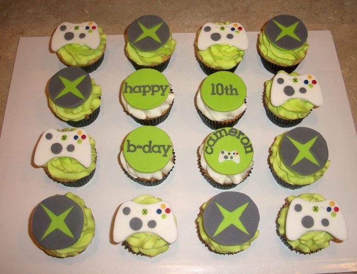 8 Photos of Video Game Birthday Cake And Cupcakes