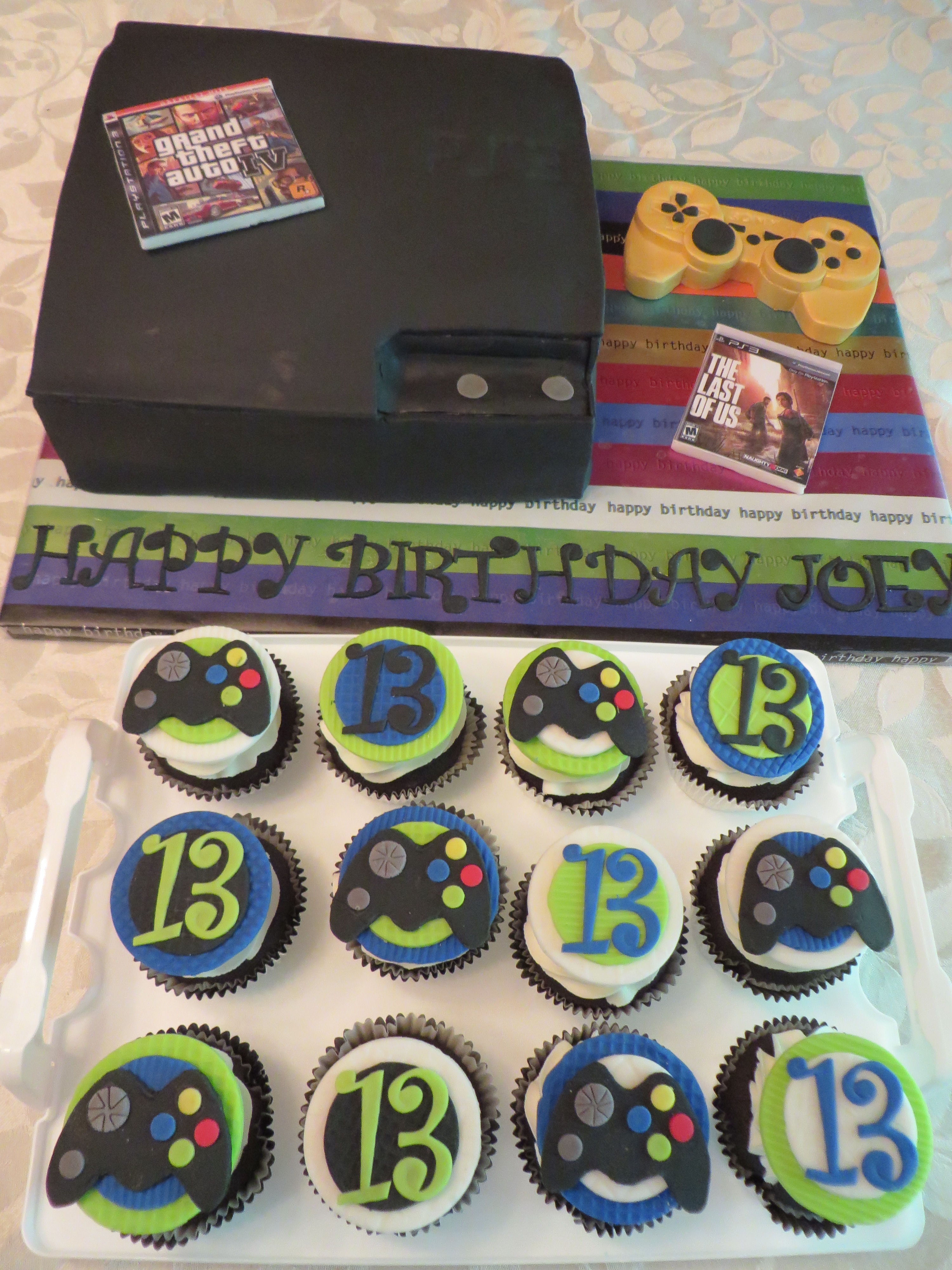 Video Game Birthday Cupcakes