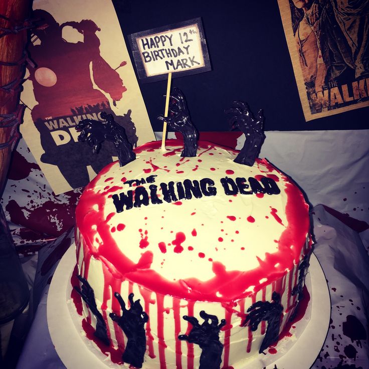 Walking Dead Birthday Cake