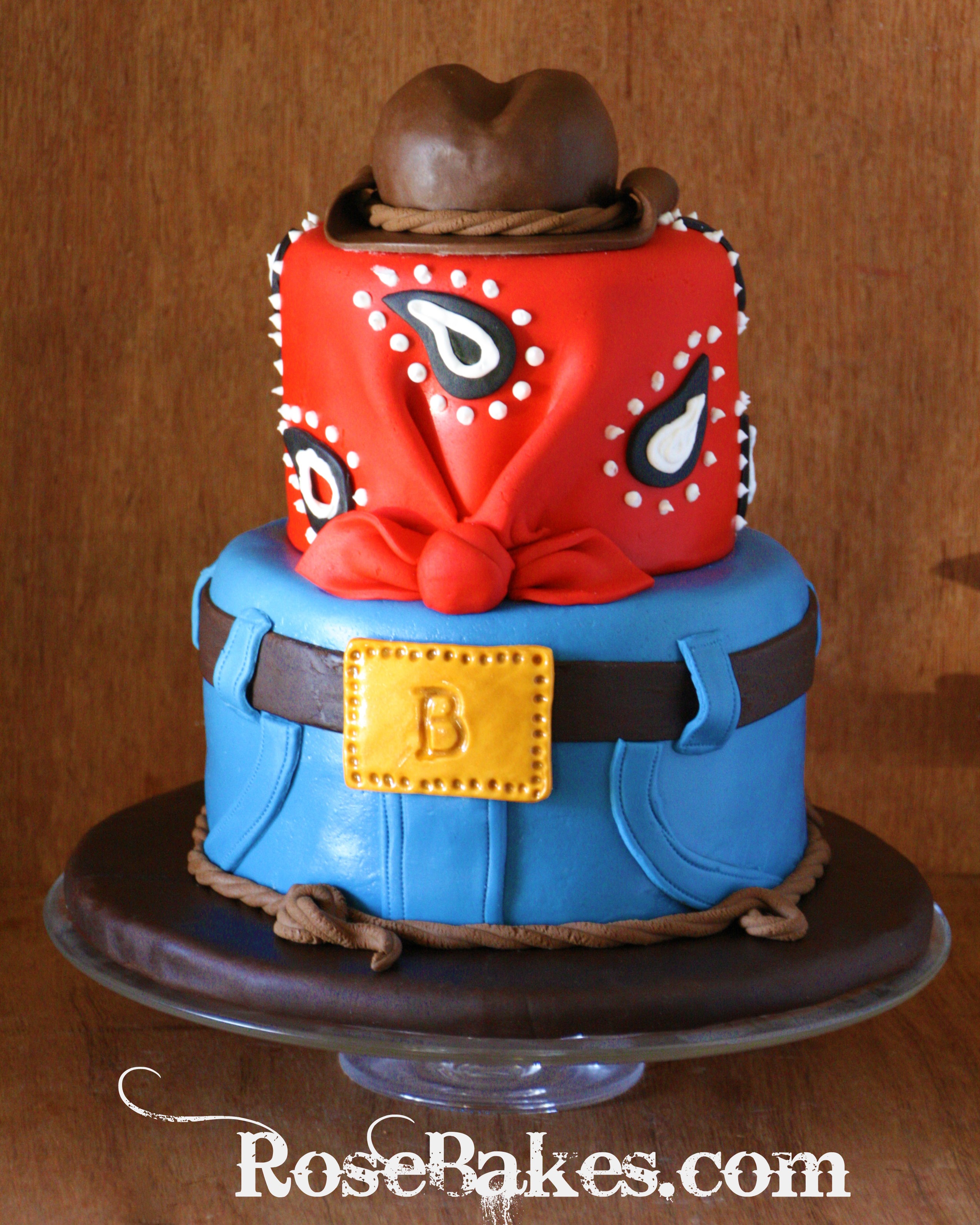 Western Birthday Cake Toppers