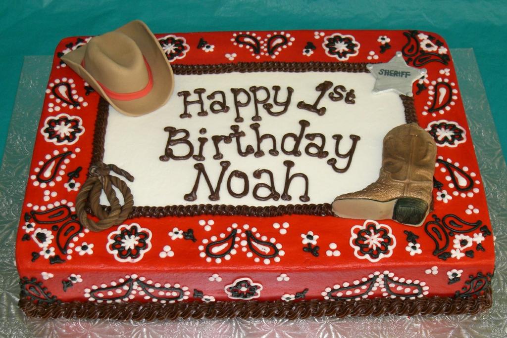 11 Photos of Country Western Birthday Sheet Cakes