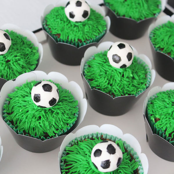 11 Photos of Soccer Ball Cupcakes For Girls Decorating Birthday