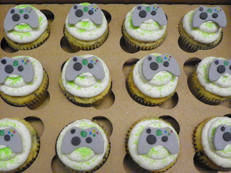 Xbox Birthday Cupcakes