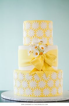 Yellow Wedding Cake