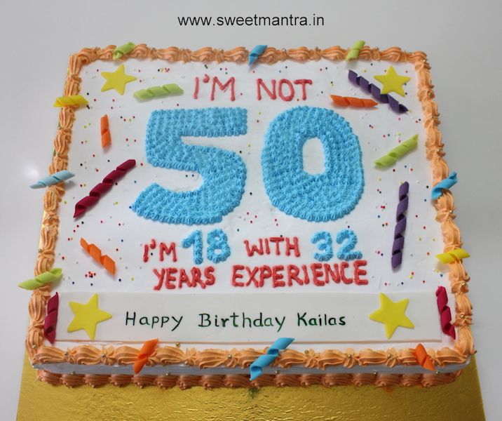 50th Birthdays Sheets Cakes Idea