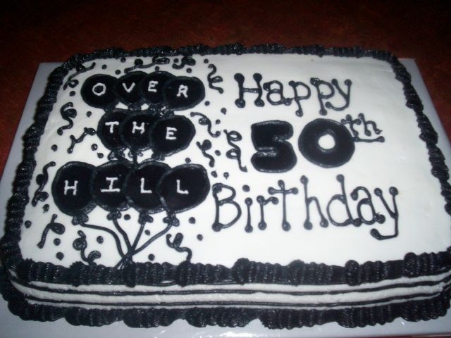 50th Birthdays Sheets Cakes Idea