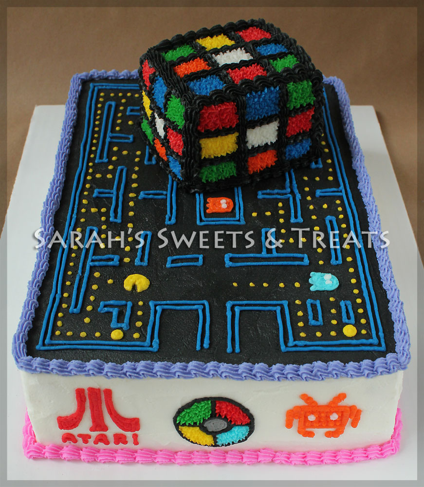 80s Theme Birthday Sheet Cake