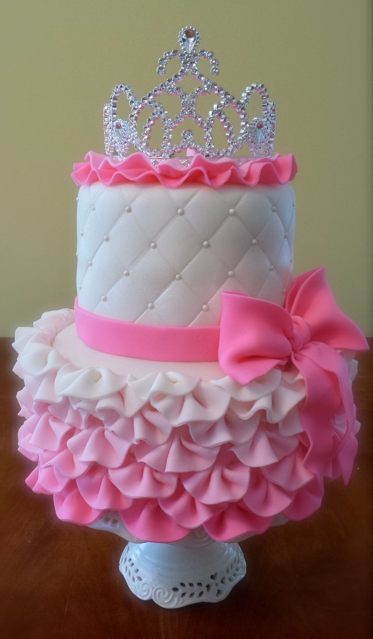 Baby Girl Princess Birthday Cake