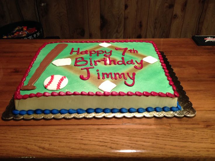 Baseball Field Birthday Cake