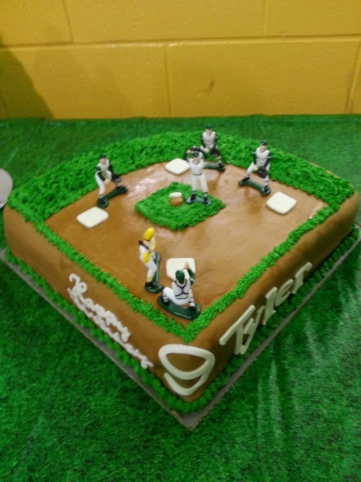 Baseball Field Birthday Cake