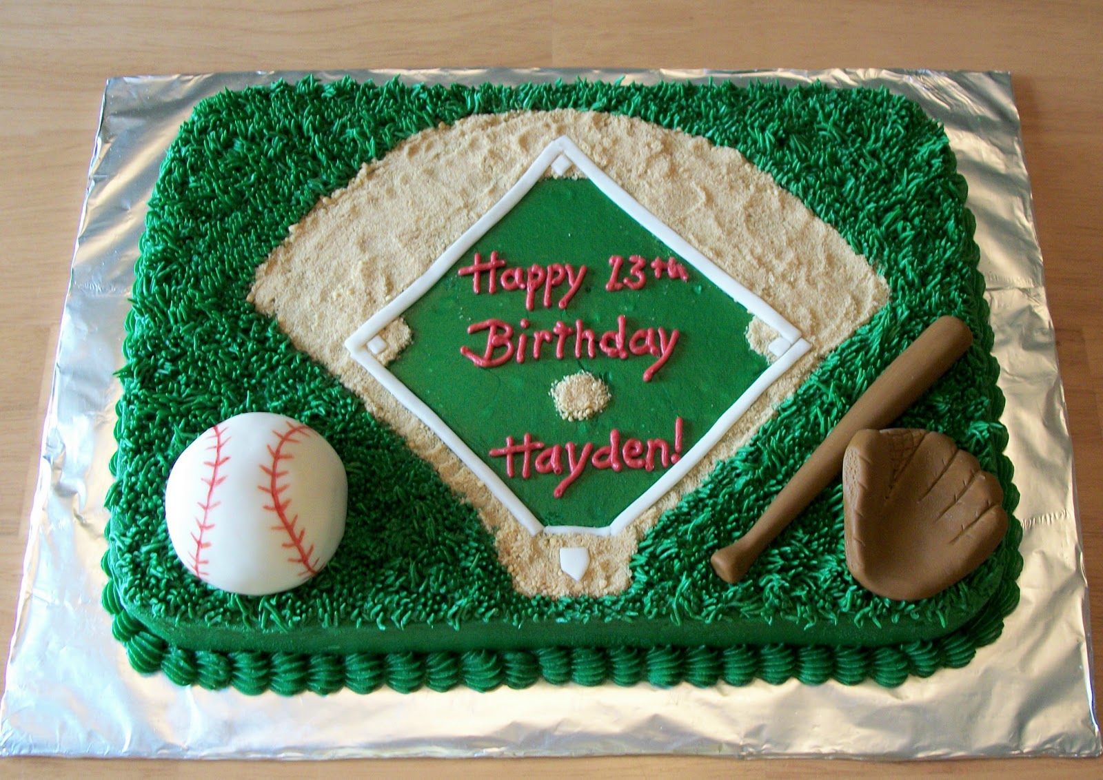 Baseball Field Cake Template