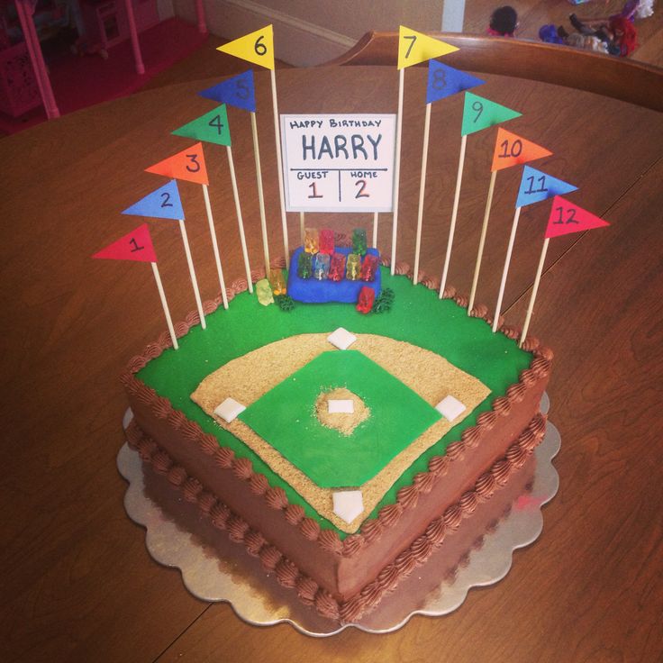 Baseball Field Cake