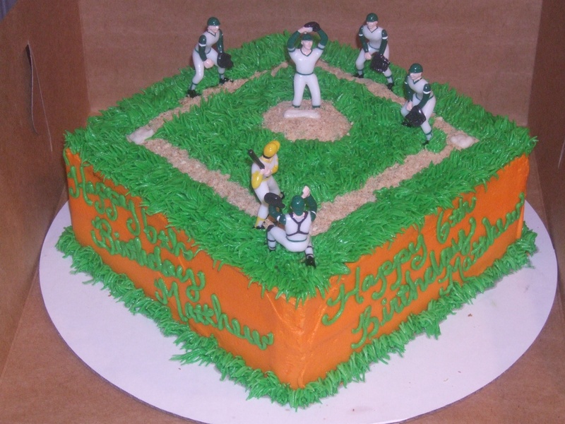 Baseball Field Cake