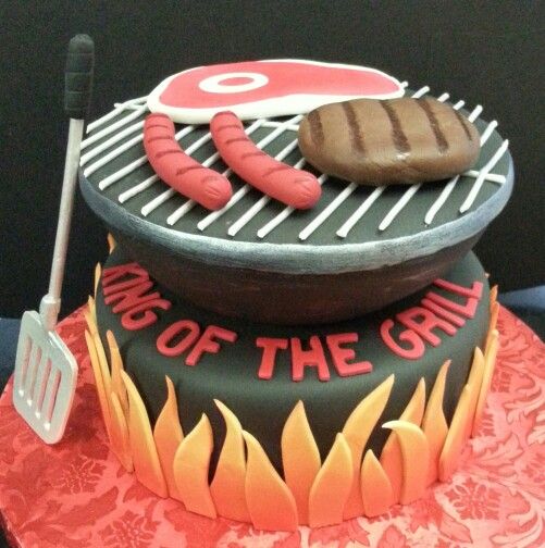 BBQ Grill Birthday Cake