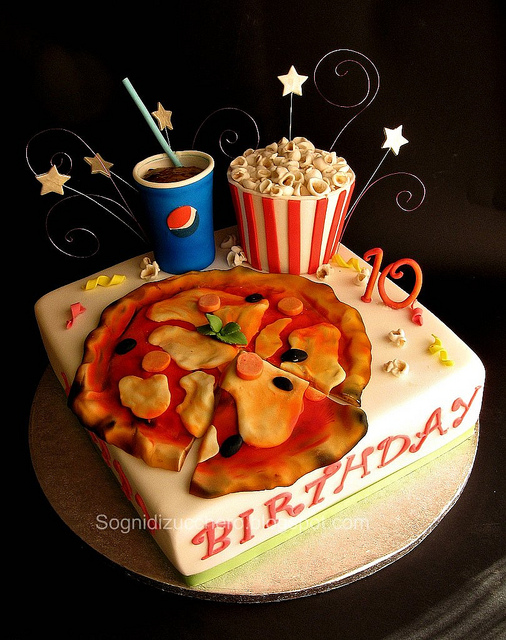 Birthday Cake That Looks Like Pizza