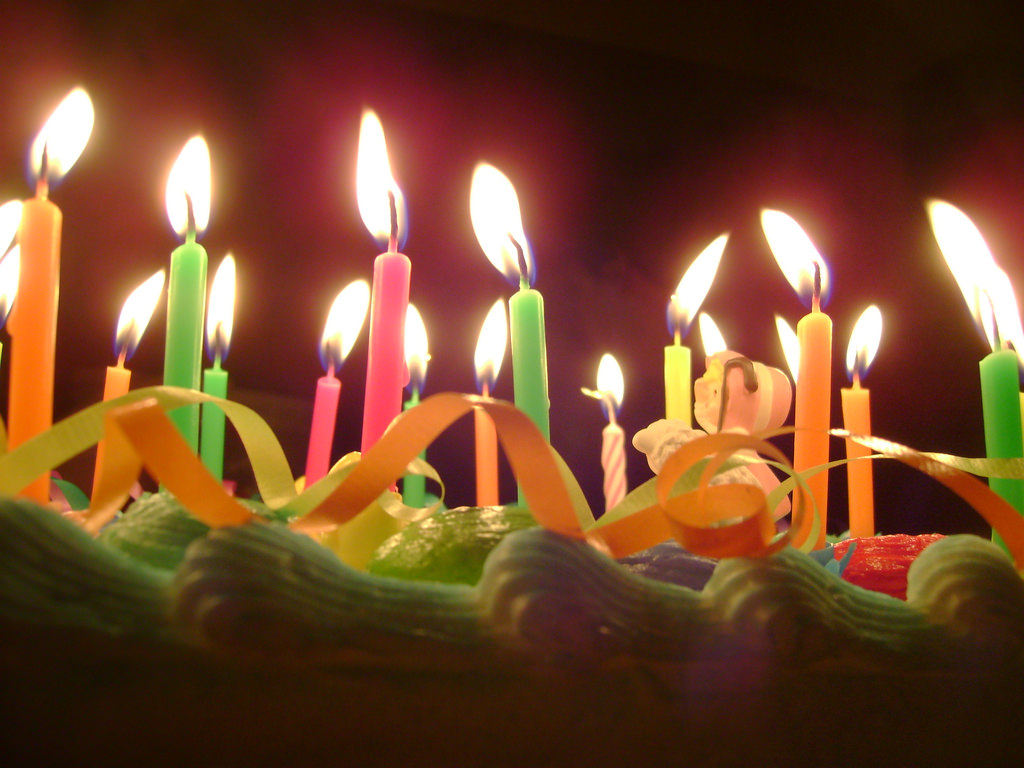 Birthday Cake with Candles