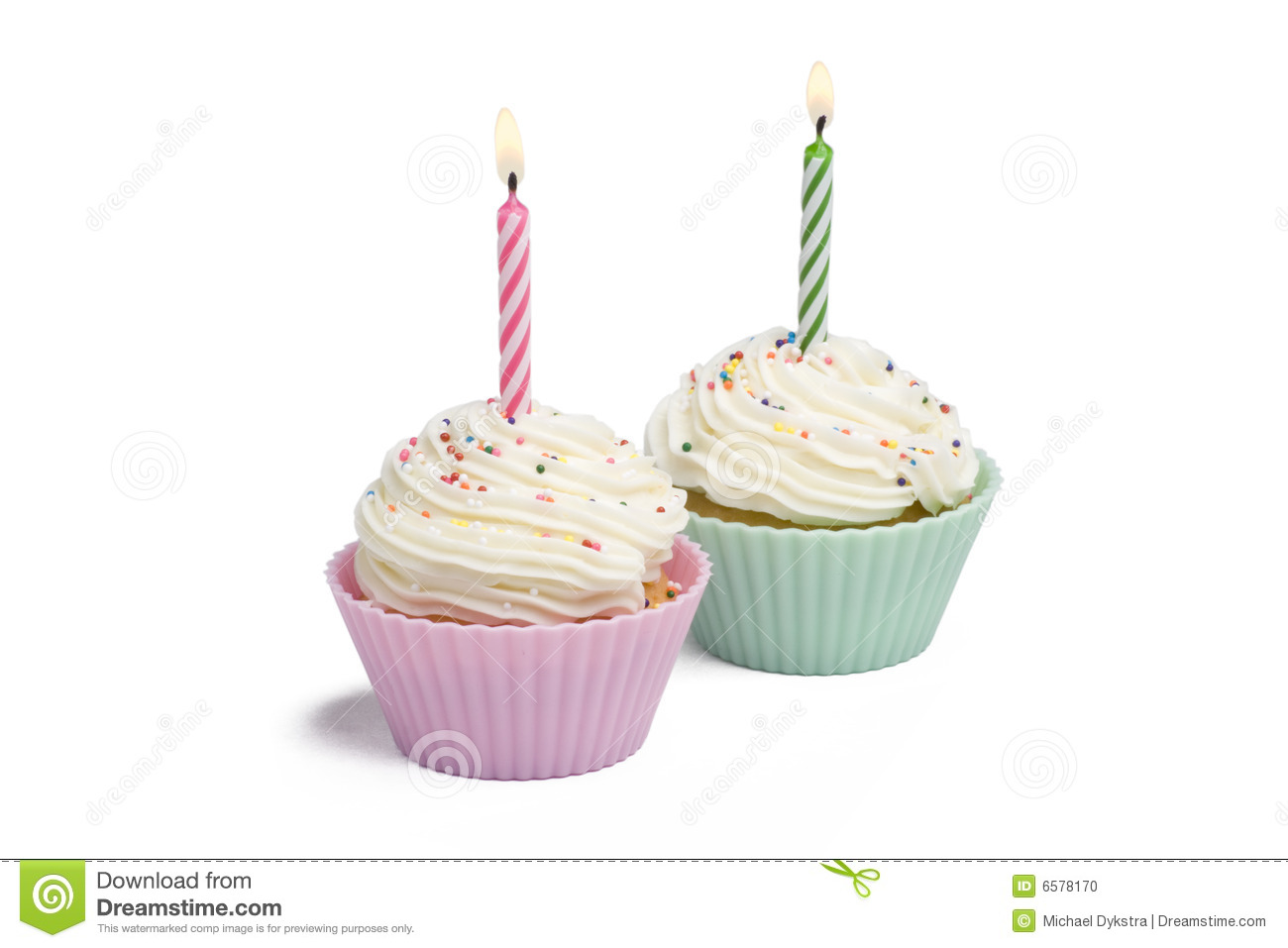 Birthday Cupcake with Candle