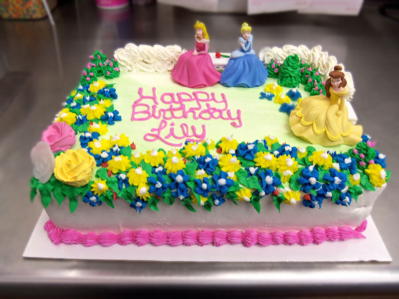 Birthday Sheet Cake with Flowers