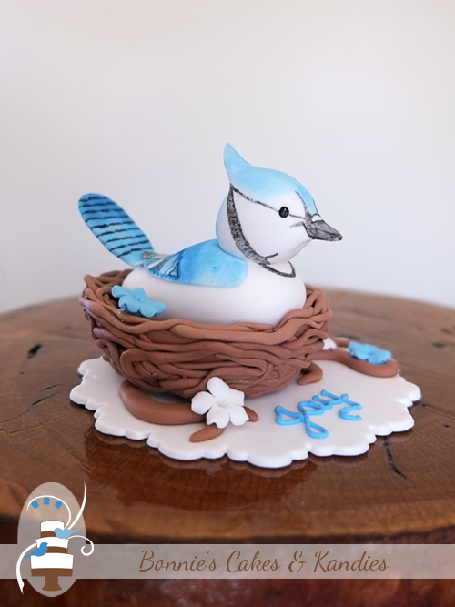 Blue Jay Cake Topper