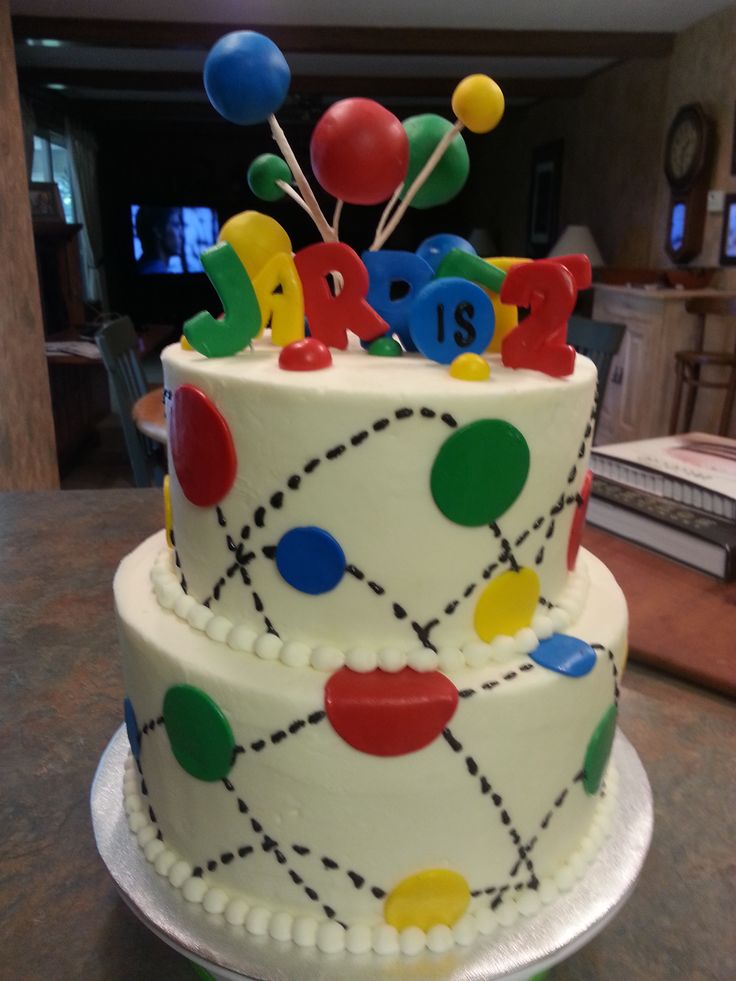 Bouncy Ball Themed Birthday Cake