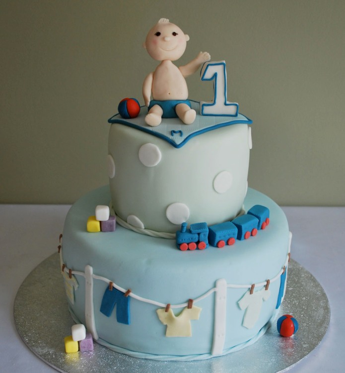 Boy First Birthday Cake