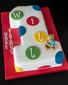 Boys 1st Birthday Cake