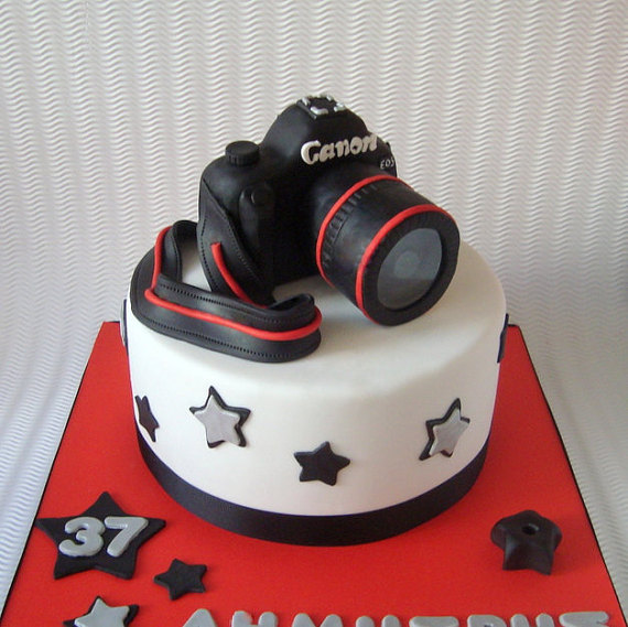 Camera Themed Birthday Cake