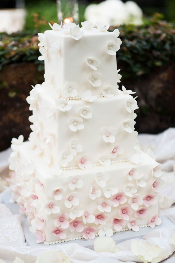 Cherry Blossom Wedding Cake