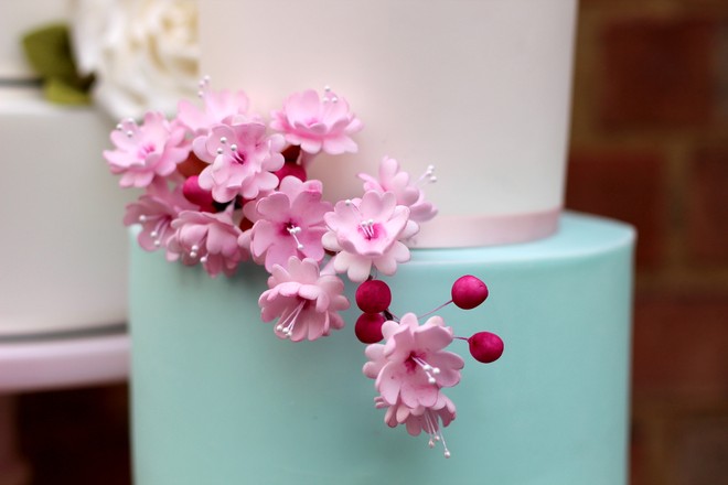 Cherry Blossom Wedding Cake