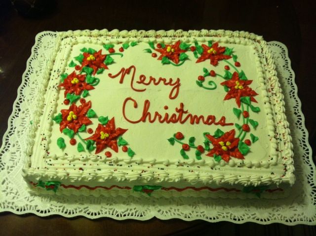 Christmas Decorated Sheet Cakes