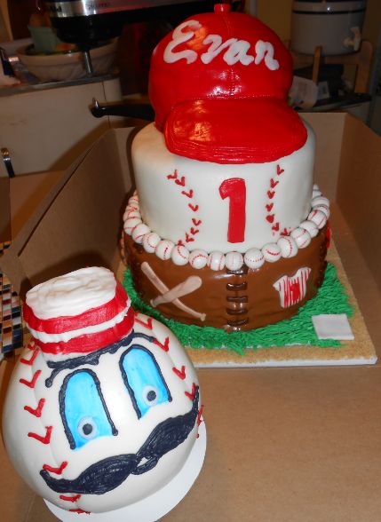 Cincinnati Red Birthday Cake