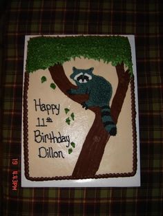 Coon Hunting Birthday Cakes