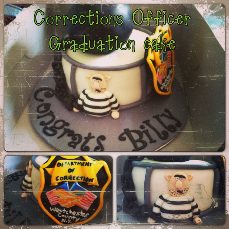 Corrections Officer Graduation Cake